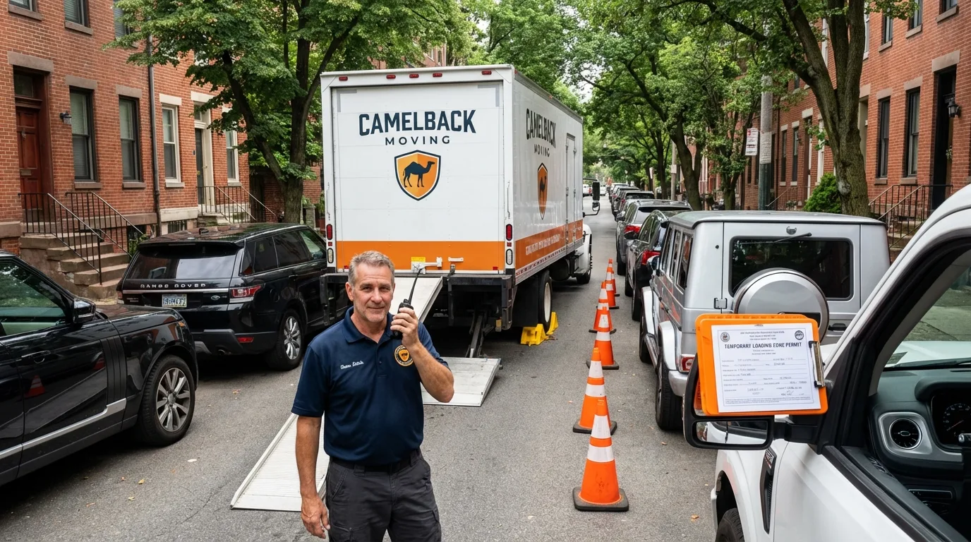 City street loading permit setup in Winchester, VA