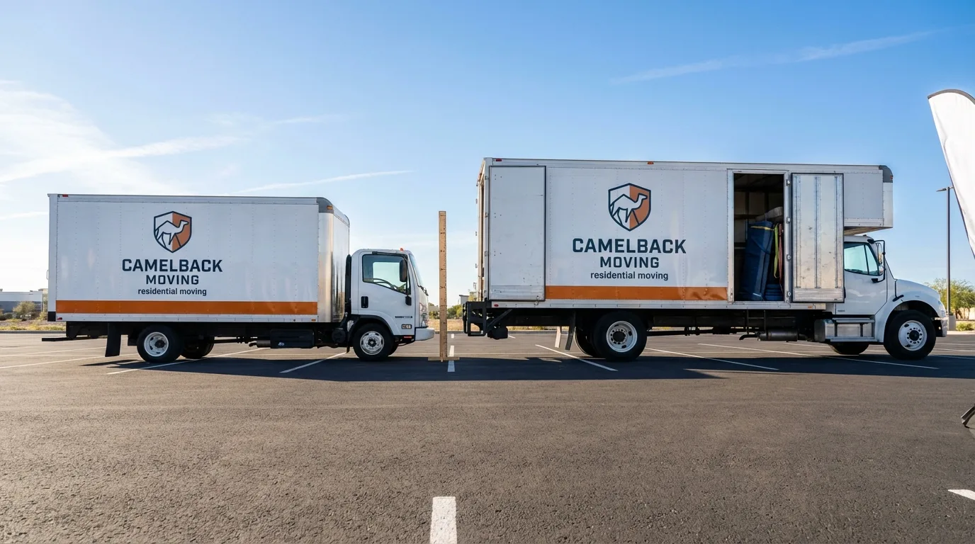 Moving truck size capacity guide in Winchester